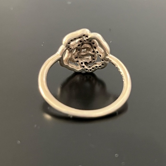 PANDORA AUTHENTIC Shimmering Delicate Rose Clear CZ Ring 190949CZ - Picture 2 of 4